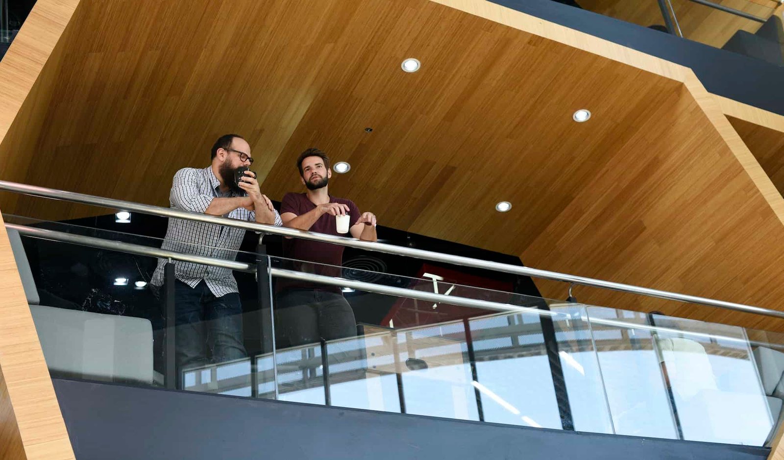Men talking
